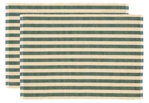 Södahl Set dvou zelených prostírání Stripe 48 x 33 cm