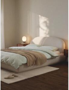 Bouclé čalouněná postel se zaoblenými rohy Alba