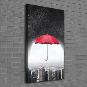 Vertikální Foto obraz na plátně Deštník nad městem ocv-114252006