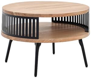 KONFERENČNÍ STOLEK, přírodní barvy, dřevo, kov, 75/75/44 cm Carryhome - Konferenční stolky