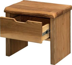 Mrava Luxusní noční stolek z jilmového dřeva | Povrchová úprava: olejovosk,Materiál nábytku: brest