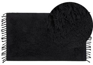 Bavlněný koberec 80 x 150 cm černý BITLIS