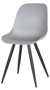 LABEL51 Šedá/černá jídelní židle Edami