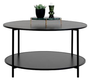 Černý Konferenční stolek Vita ø 80 × 45 cm HOUSE NORDIC