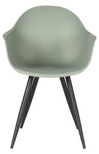 Zelená/černá jídelní židle Assena