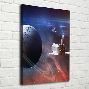 Vertikální Foto obraz na plátně Vesmírná loď ocv-115591657