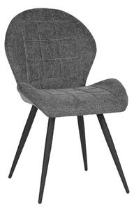 LABEL51 Antracitová jídelní židle Sil, tkanina/kov