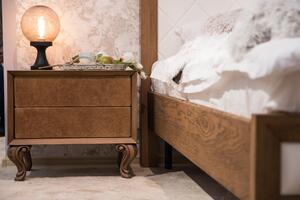 IBA Luxusní noční stolek Veneto Potah: Látka, Odstín dřeva: Buk