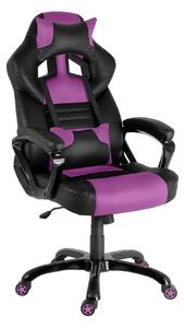Herní židle NEOSEAT NS-017 černo-fialová