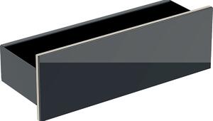 Geberit Acanto - Nástěnná polička 450x148 mm, černá 500.617.16.1