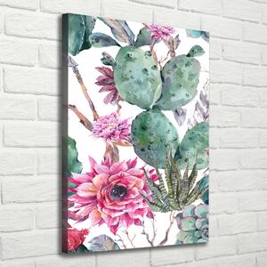 Vertikální Moderní obraz canvas na rámu Kaktusy ocv-116179692