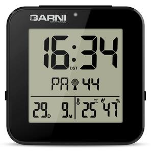 GARNI technology Digitální budík s měřením vnitřní teploty a rel. vlhkosti GARNI 138B