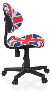 Hjh OFFICE Dětská otočná židle KIDDY GTI-2 (modrá/červená/bílá) (100293482006)