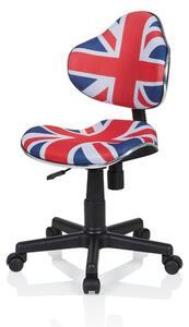 Hjh OFFICE Dětská otočná židle KIDDY GTI-2 (modrá/červená/bílá) (100293482006)