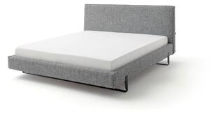 Šedá čalouněná dvoulůžková postel 180x200 cm La Gomera – Meise Möbel