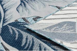 Venkovní kusový koberec Peří modrý 2 78x150cm