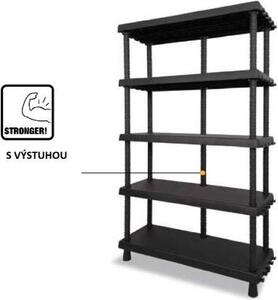 Davide + D+90455 Regál s variabilní výkou polic, 5 polic, íka 92 cm