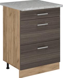 Spodní skříňka kuchyňské linky Vicco R-Line Ušlechtilá šedá 60 cm PD Mramor, Model 53976