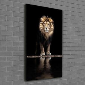 Vertikální Vertikální Foto obraz na plátně do obýváku Portrét lva ocv-118199528