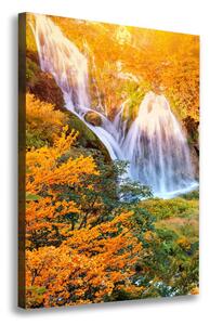 Vertikální Foto obraz na plátně Vodopád podzim ocv-118861565