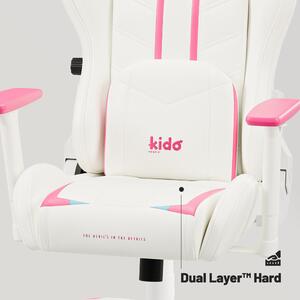 Dětská herní židle Kido by Diablo X-Ray 2.0: bílo-růžová