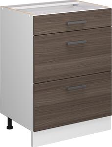 Spodní skříňka kuchyňské linky Vicco R-Line Ušlechtilá šedá 60 cm se zásuvkami, bez pracovní desky, Model 37724