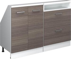 Kuchyňská skříňka pod šikmou střechu Vicco R-Line Ušlechtilá šedá 120 cm Sada 2 kusů, Model 58122