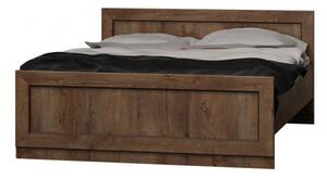 Manželská postel 160x200 MERLO - dub lefkas