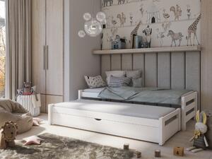 Dětská postel 90 cm ANISSA (s roštem a úl. prostorem) (bílá). 1013117