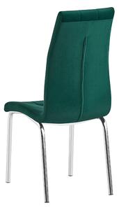 TEMPO Jídelní židle, smaragdová / chrom, GERDA NEW