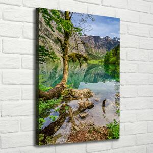 Vertikální Foto obraz na plátně Jezero v horách ocv-120186723