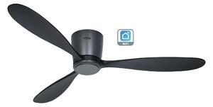 CasaFan 313296W Eco Plano Wood WiFi, černá, stropní ventilátor