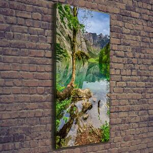 Vertikální Foto obraz na plátně Jezero v horách ocv-120186723