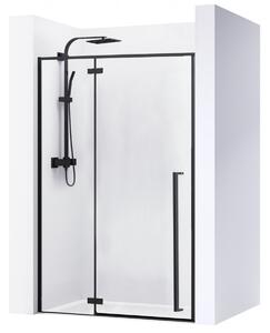 Rea Fargo sprchové dveře 110 cm sklopné černá polomatný/průhledné sklo REA-K6325