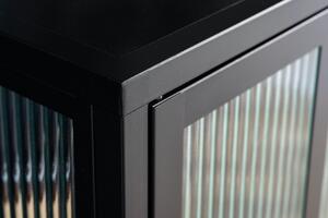 Vitrína DURA STEEL 180 CM černý kov Nábytek | Úložné prostory | Vitríny