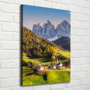 Vertikální Foto obraz na plátně Mestečko v horách ocv-120357126