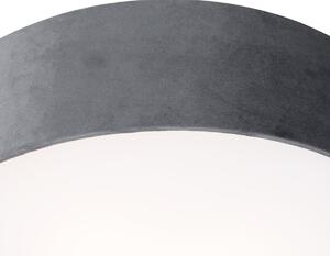 Moderní stropní svítidlo šedé 40 cm se zlatým vnitřkem - Buben