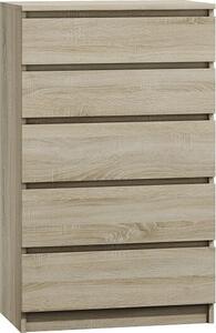Topeshop M5 SONOMA, Dub, 5 zásuvka/zásuvek, Dřevotřískové desky, Jednobarevný, Moderní, Dřevotřískové desky