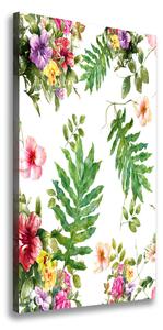 Vertikální Foto obraz na plátně Tropické květiny ocv-120863344