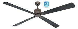 CasaFan 949410W Eco Neo III WiFi, černá a teakové dřevo, stropní ventilátor