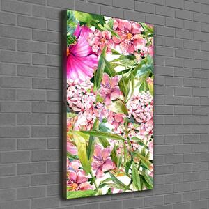 Vertikální Foto obraz na plátně Tropické květiny ocv-120878549