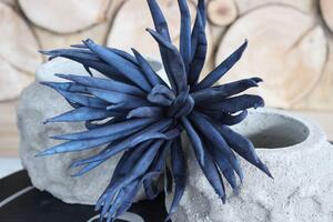 Tmavě modrý umělý pěnový květ 85cm