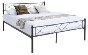 STELVIA NEW POSTEL 180x200 CIERNA KOVOVA MB-2511