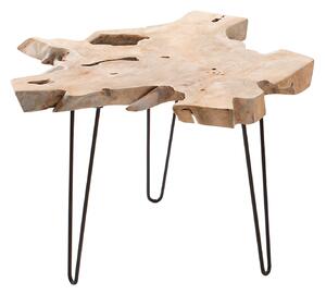 Noble Home Odkládací stolek Ruto, 60 cm, teakové dřevo