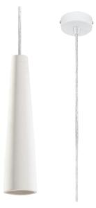 Bílé závěsné svítidlo s keramickým stínidlem ø 8 cm Alverna – Nice Lamps