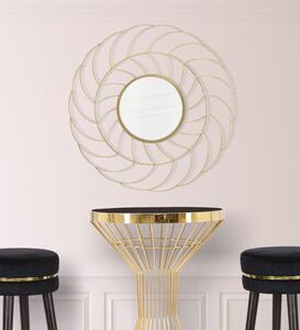 Zlaté nástěnné zrcadlo Mauro Ferretti Optir, 88x7 cm