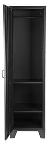 Černá kovová skříň Gerben, 185 cm