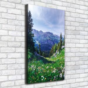 Vertikální Foto obraz tištěný na plátně Alpy ocv-122073604