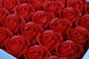 Červené mýdlové růže 50ks 6cm
