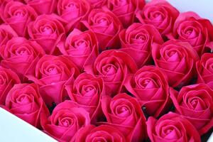 Cyklamenové mýdlové růže 50ks 6cm